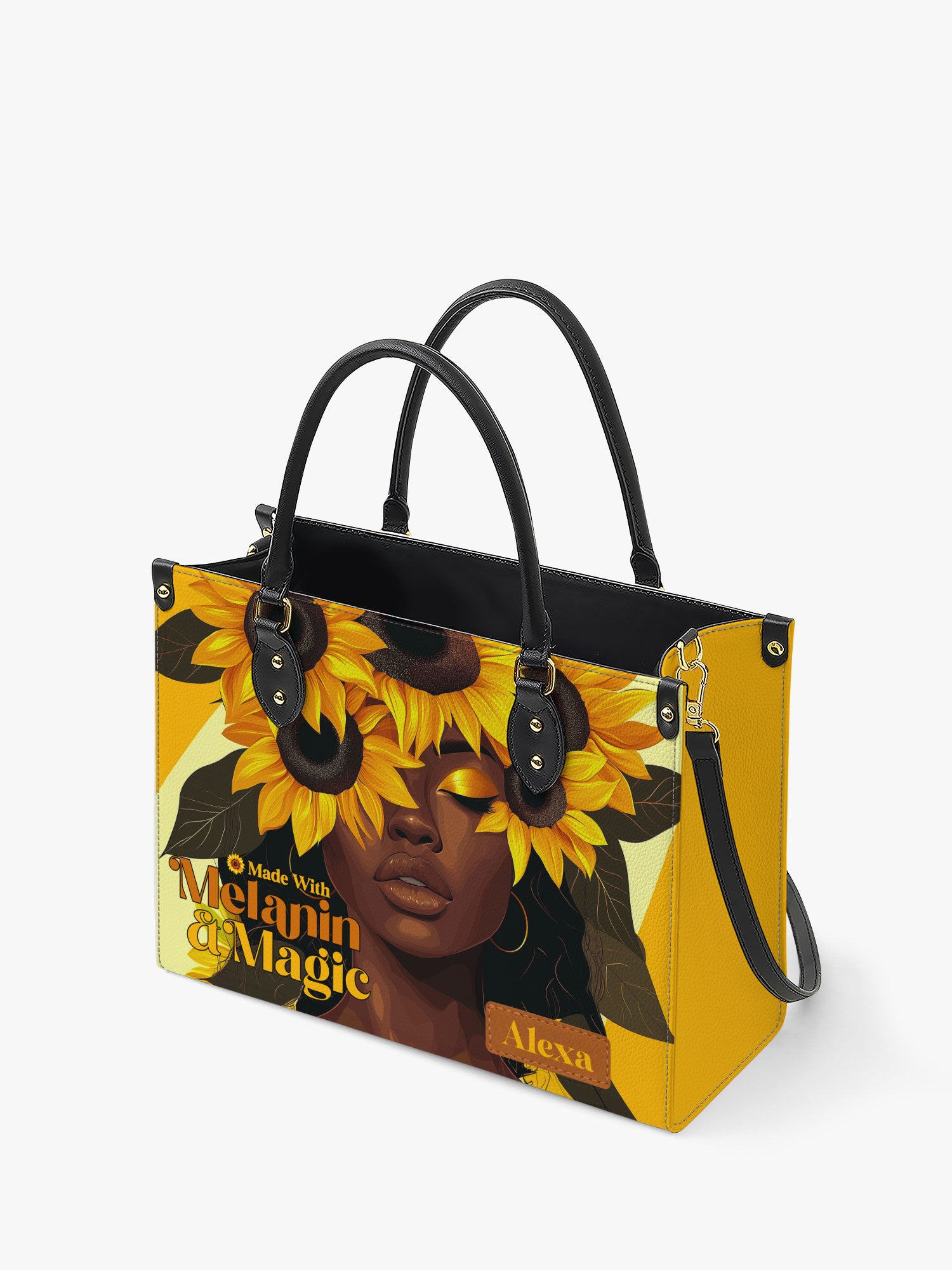 Melanin Glow Premium Leather Handbag