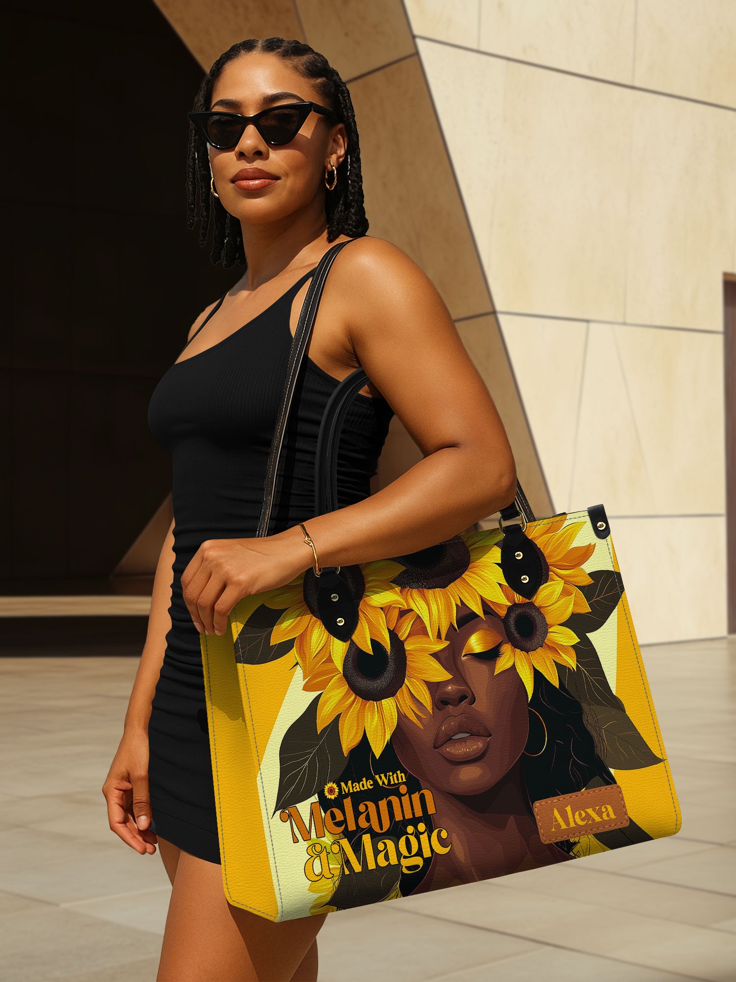 Melanin Glow Premium Leather Handbag