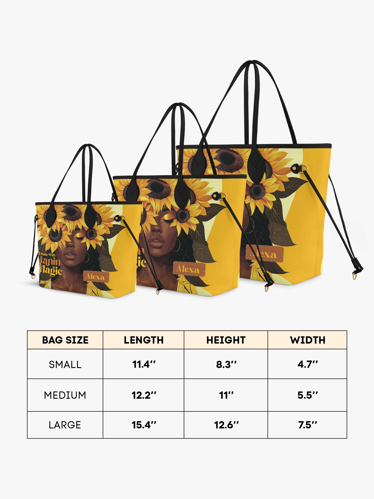 Melanin Glow Classic Shopper Tote