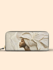 Ivory Blossom Slimline Zippy Wallet QR0TV066