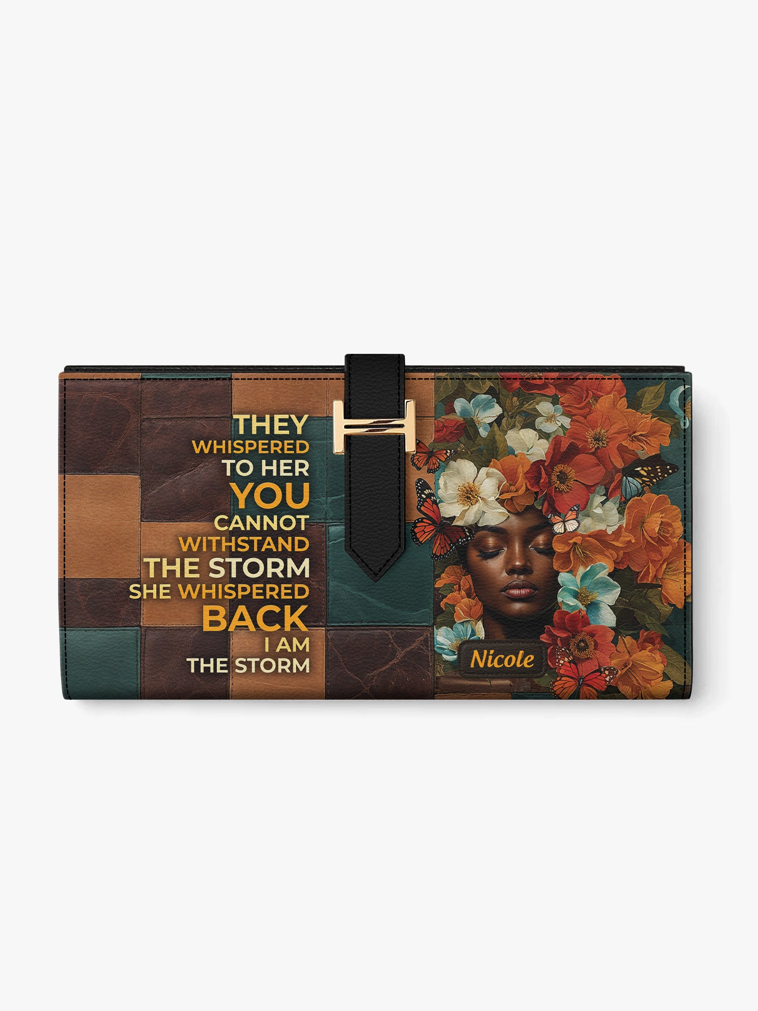Storm Whisper Tab Closure Wallet