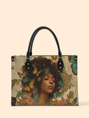 Floral Queen Premium Leather Handbag QR0HH108