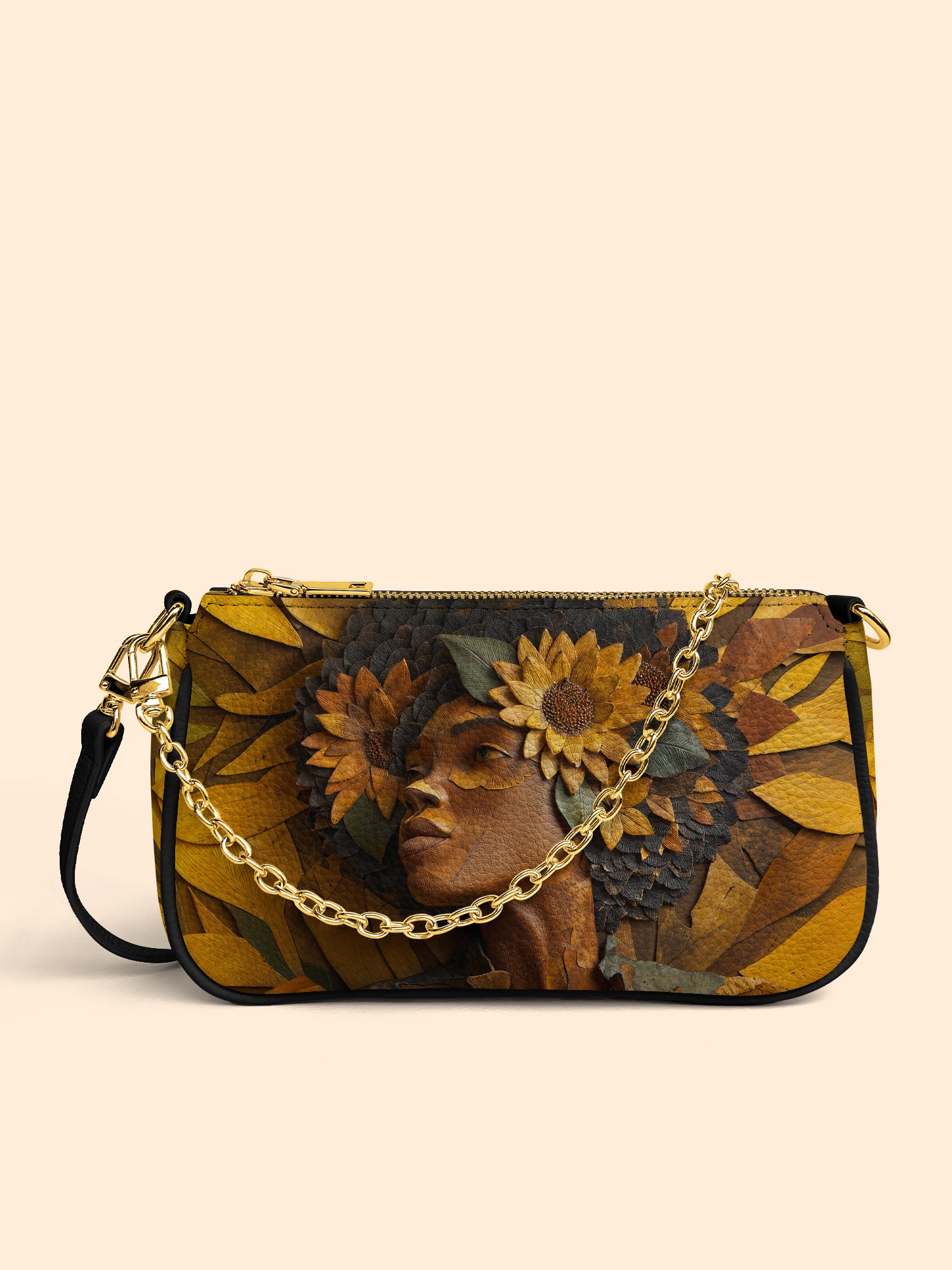Golden Sunflower Classic Zip Pochette QR0TD380