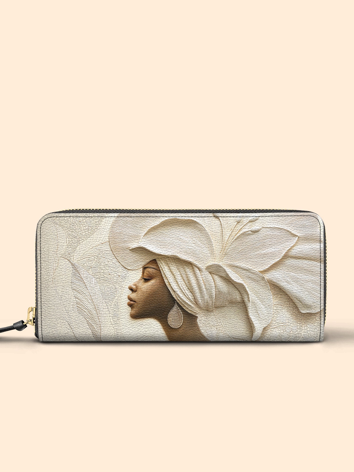 🎁 Ivory Blossom Slimline Zippy Wallet QR0TV066 (100% off)