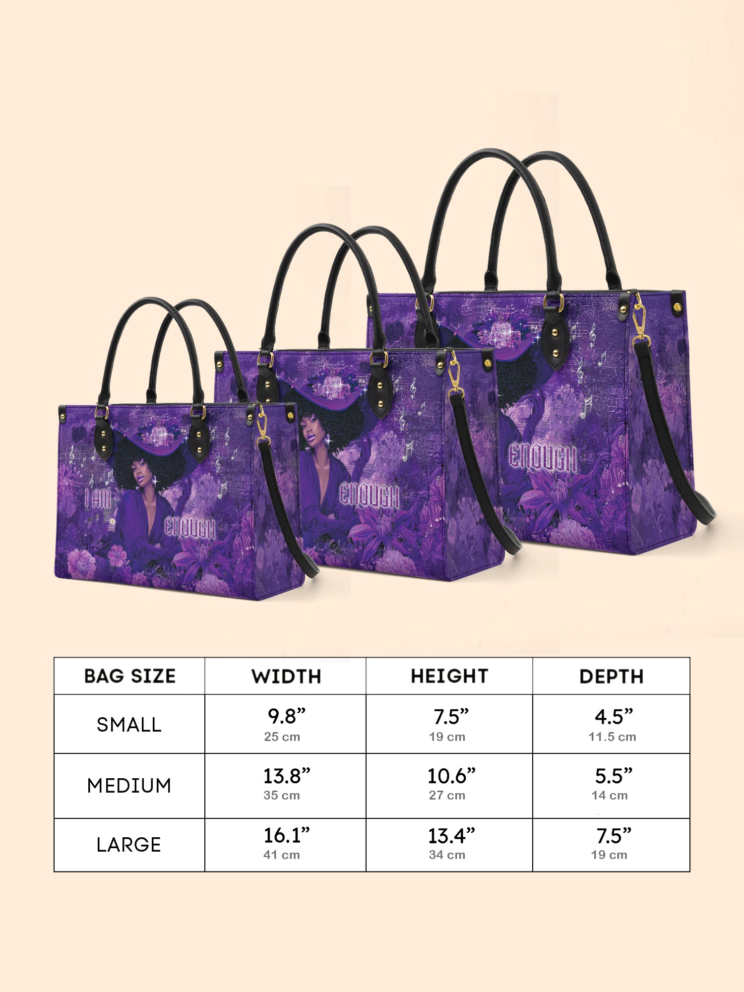 Rhythm of Enough Premium Leather Handbag QR0TD088
