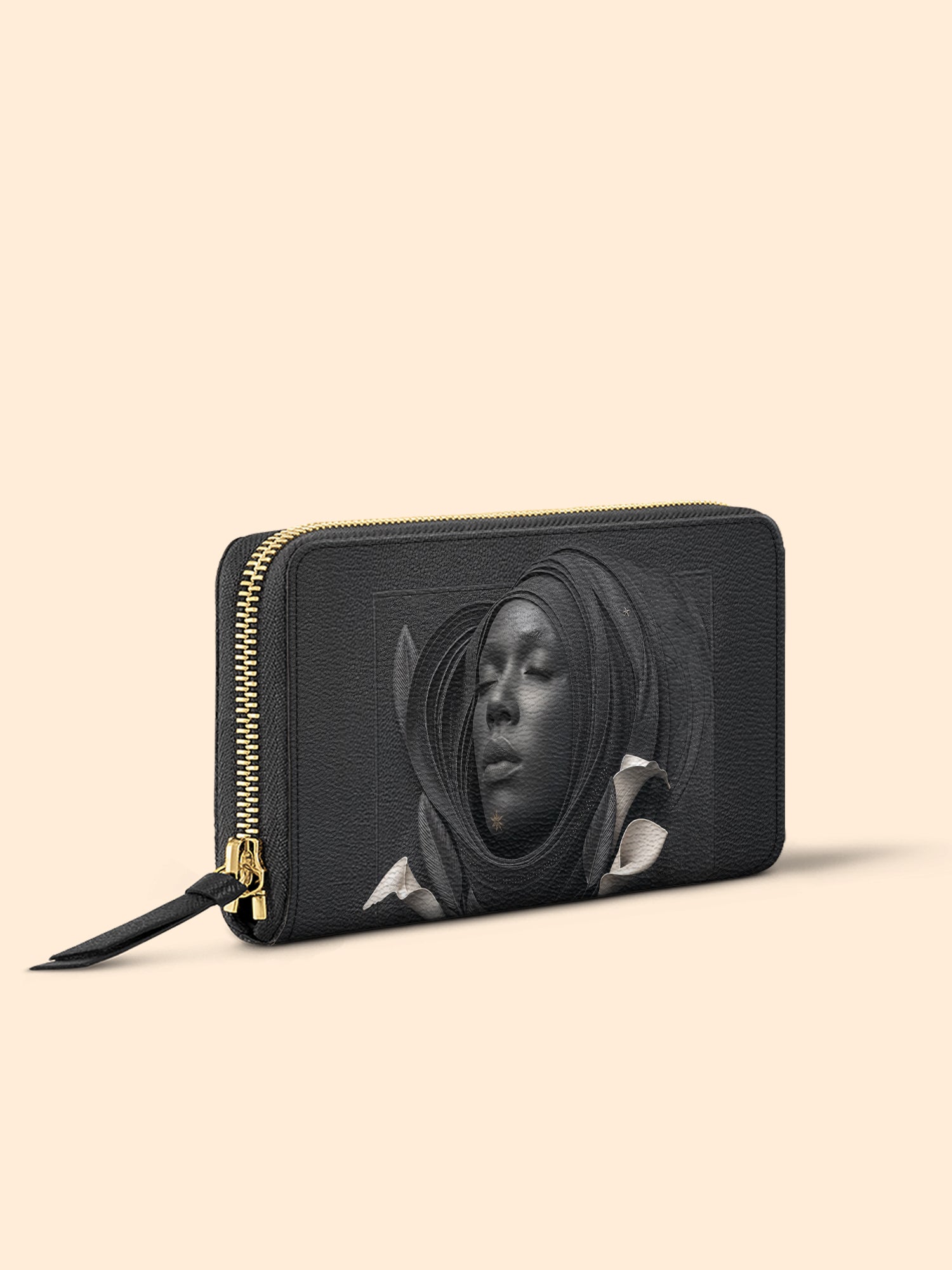Obsidian Bloom Slimline Zippy Wallet QR0TD218