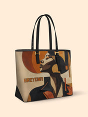Geo Muse Sleek Leather Tote