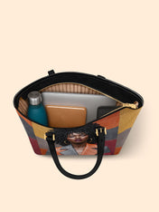 Pattern Code Leather Tote QR0XD020