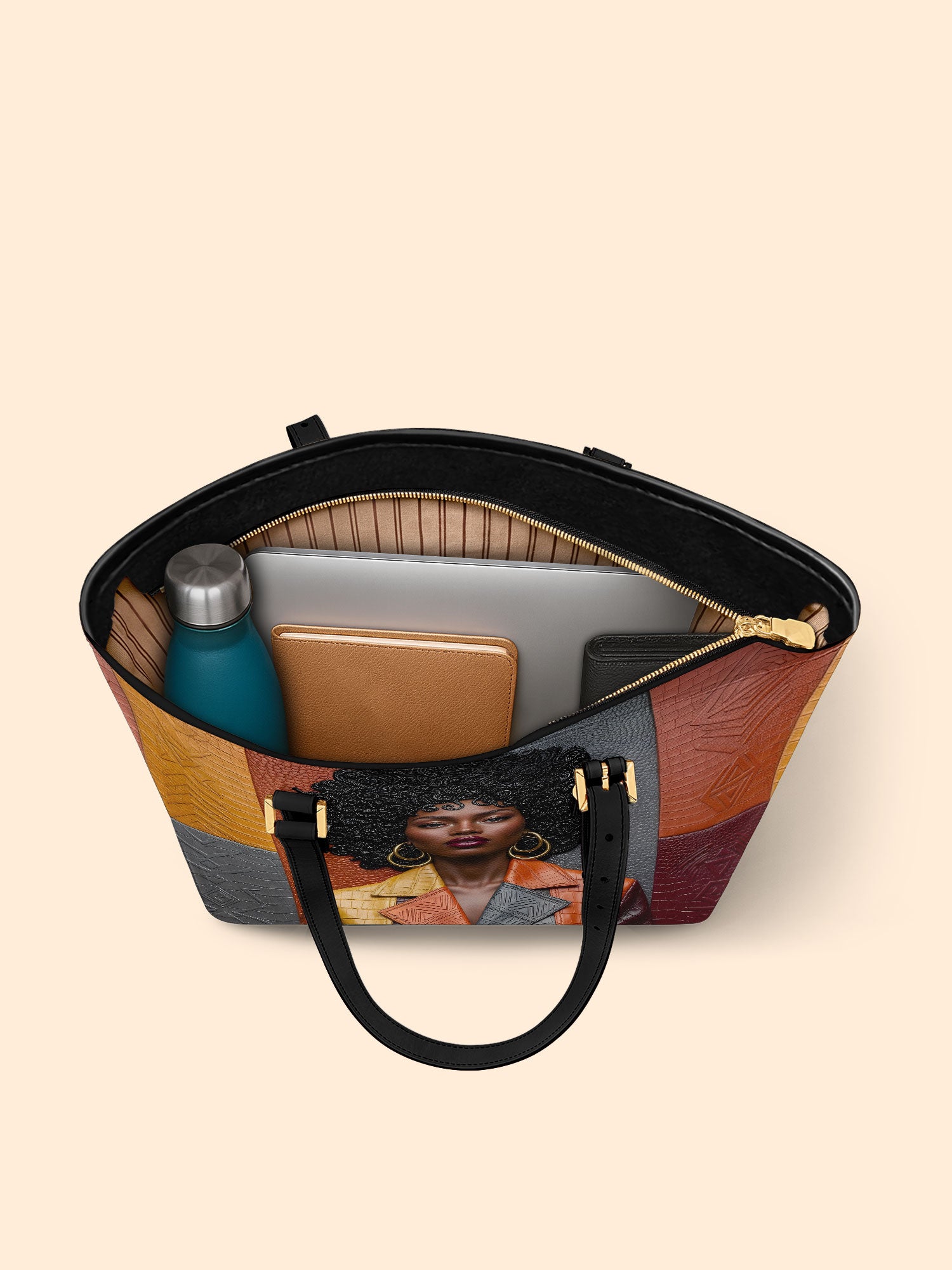 Coded Skin Leather Tote QR0XD021