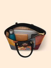 Coded Skin Leather Tote QR0XD021