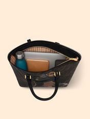 Verdant Glow Sleek Leather Tote QR0TD295