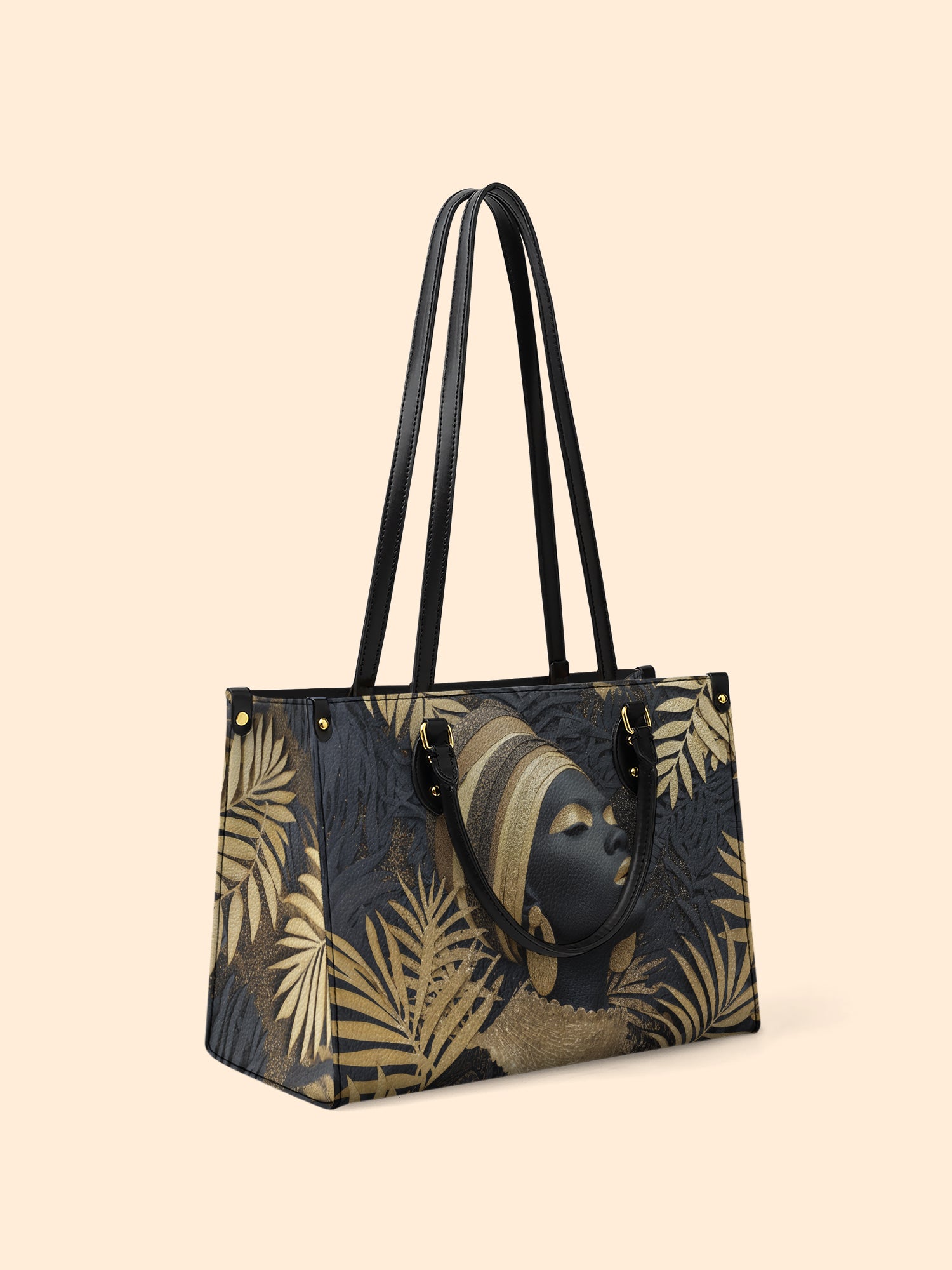 Ebony Majesty Premium Leather Handbag QR0TD121