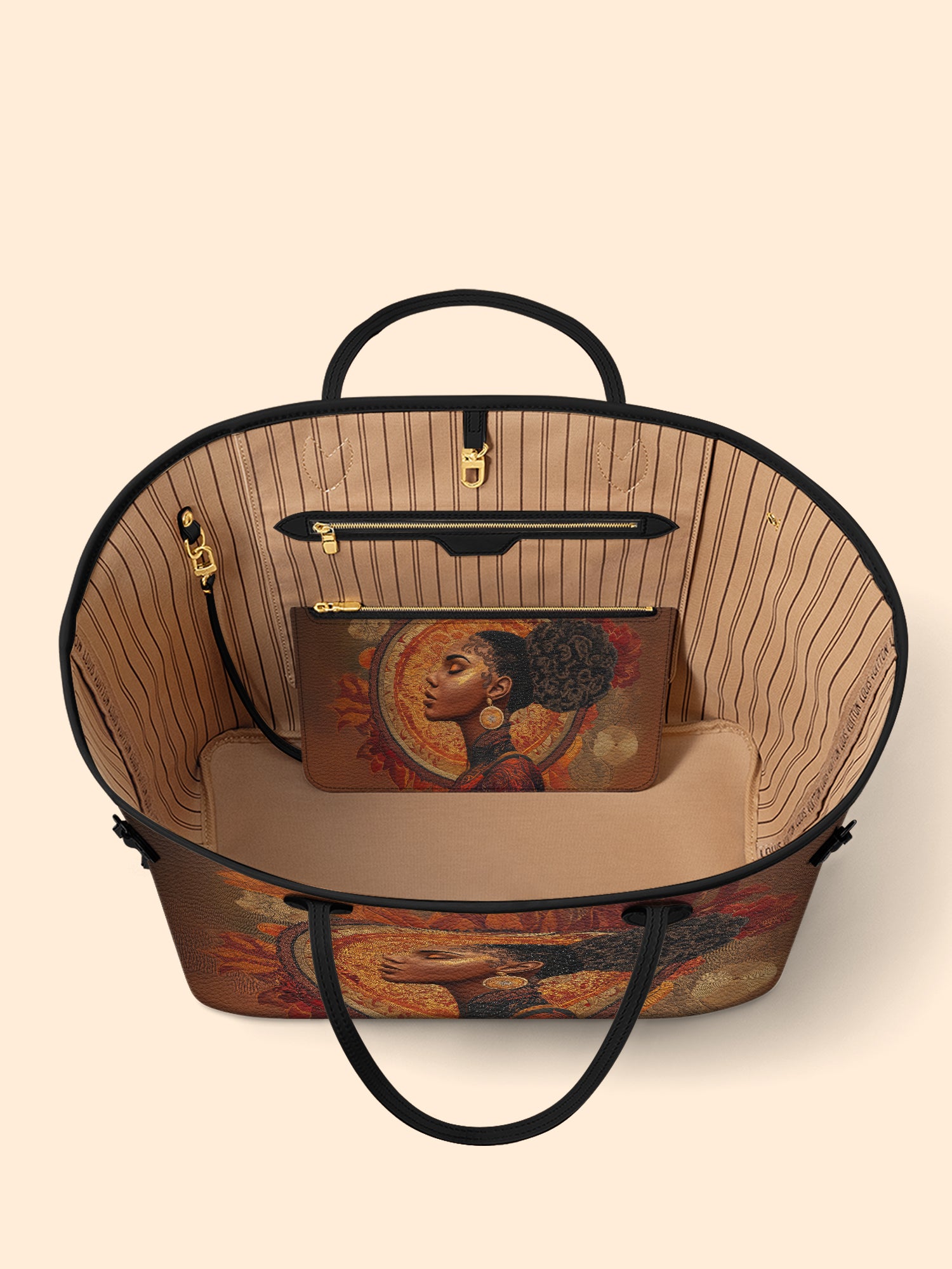 Mocha Sage Classic Shopper Tote QR0XD012