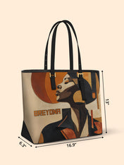 Geo Muse Sleek Leather Tote