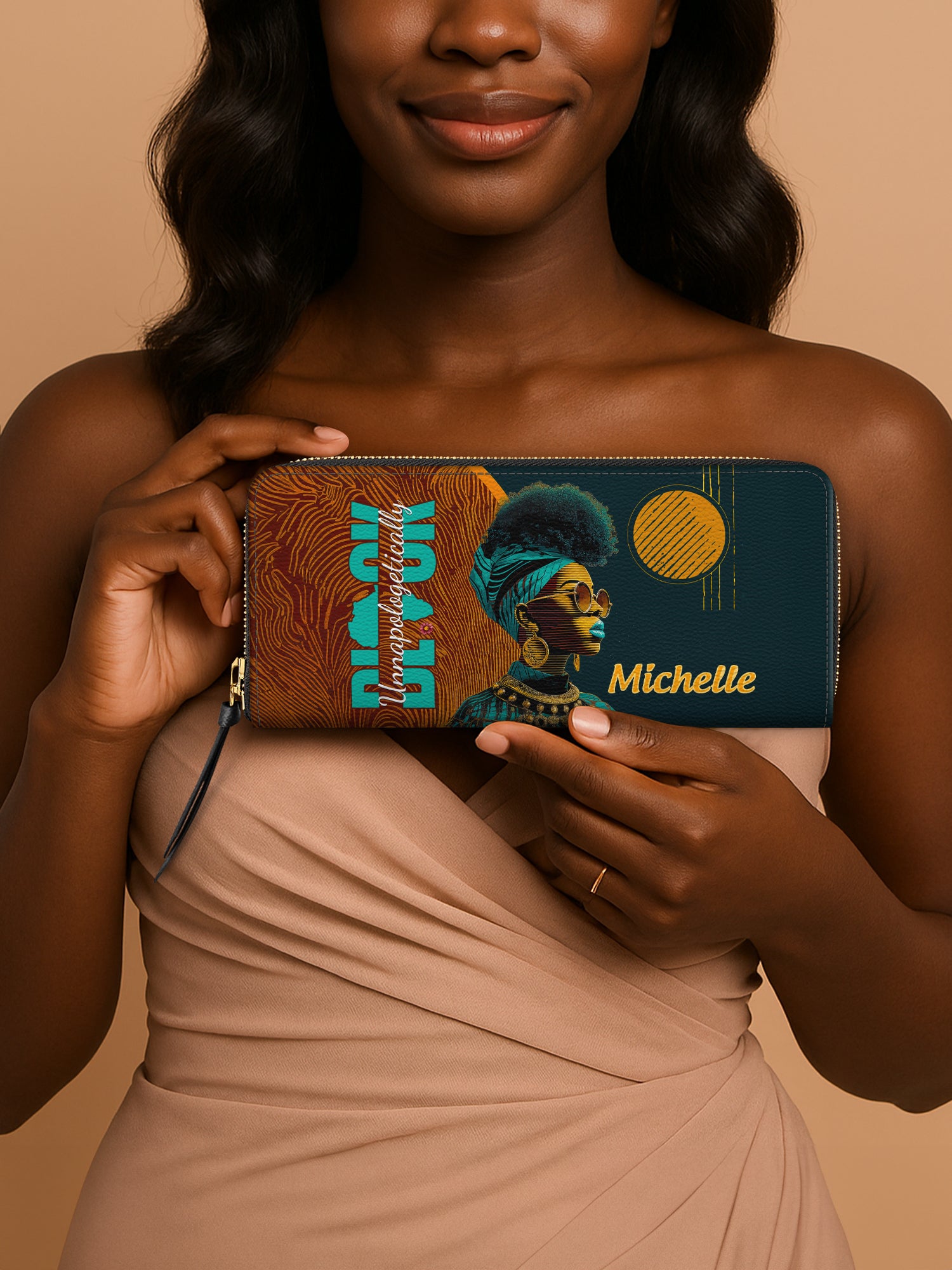Unapologetically Black Slimline Zippy Wallet