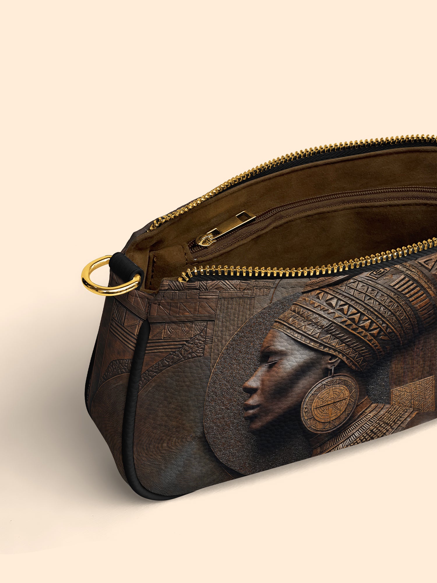 Bronze Serenity Classic Zip Pochette QR0TV079