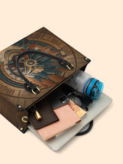 Sacred Grain Premium Leather Handbag QR0TD376