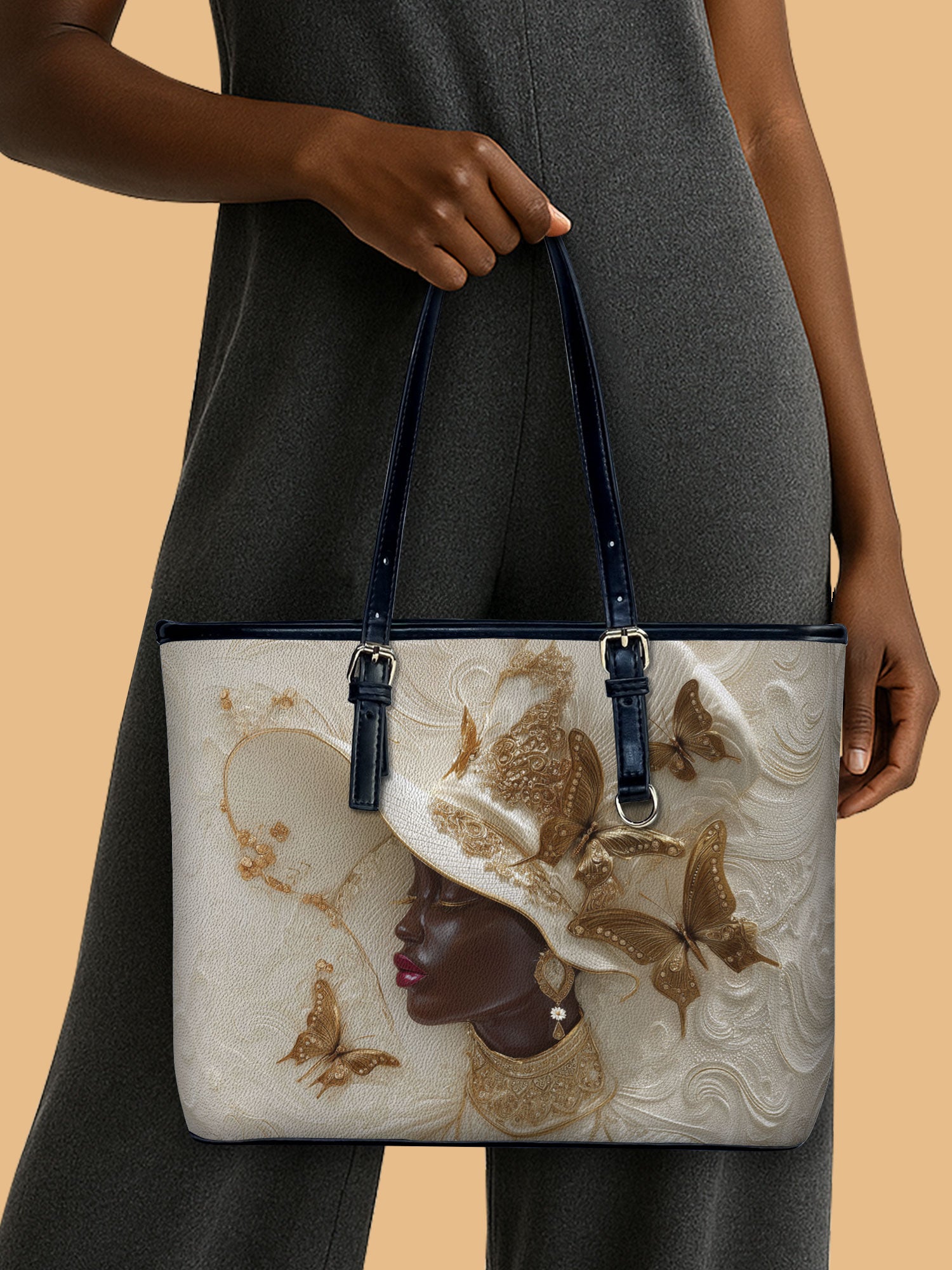 Glorious Grace Leather Bucket Bag QR0XD768