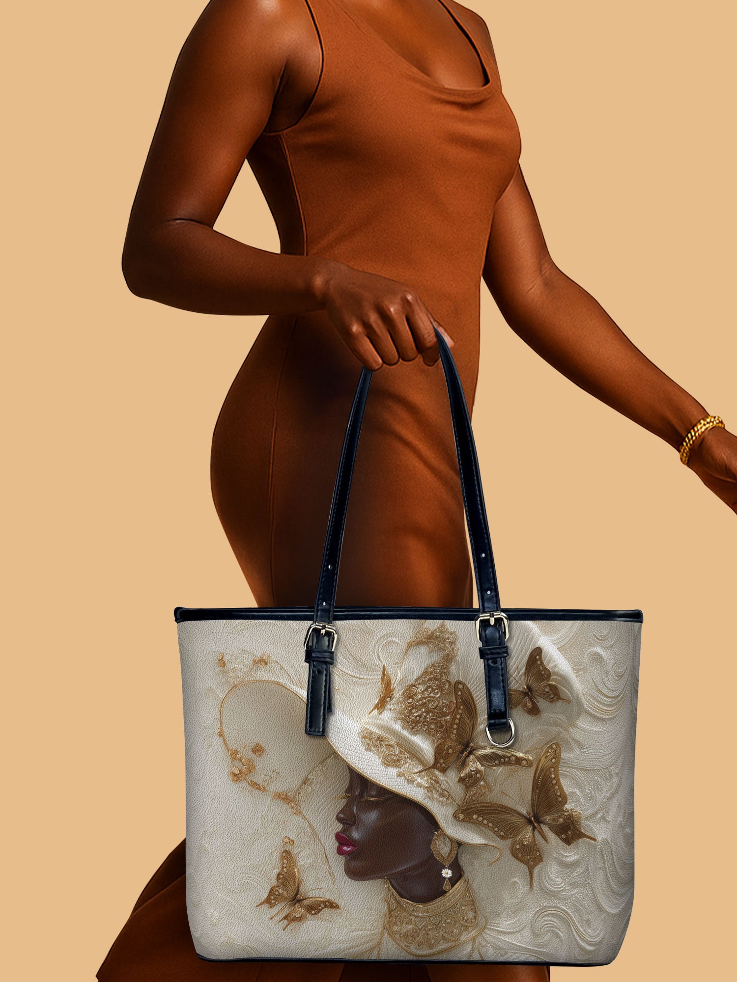 Glorious Grace Leather Bucket Bag QR0XD768