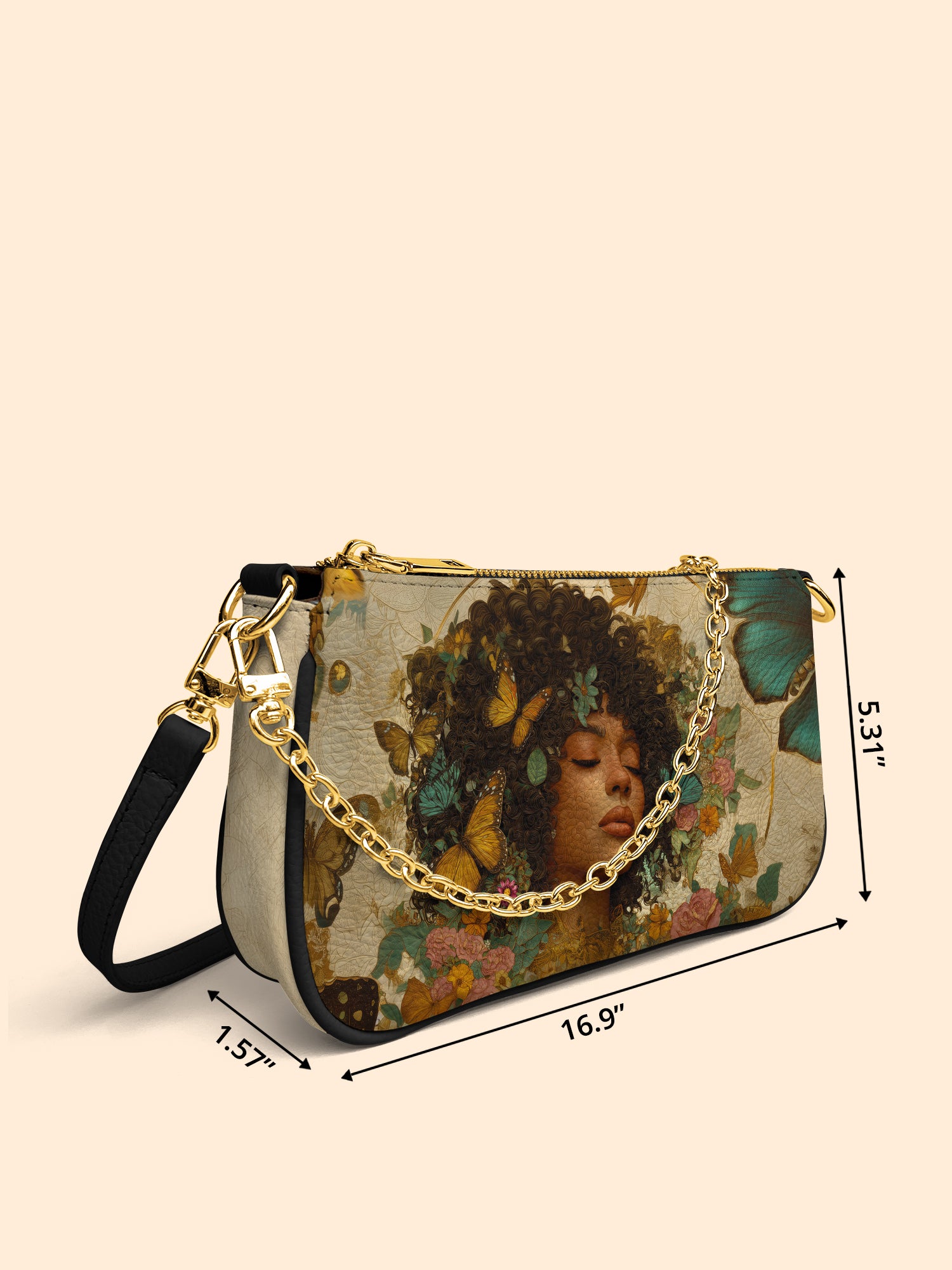 Floral Queen Classic Zip Pochette QR0HH113