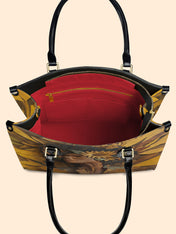 Golden Sunflower Premium Leather Handbag QR0TD379