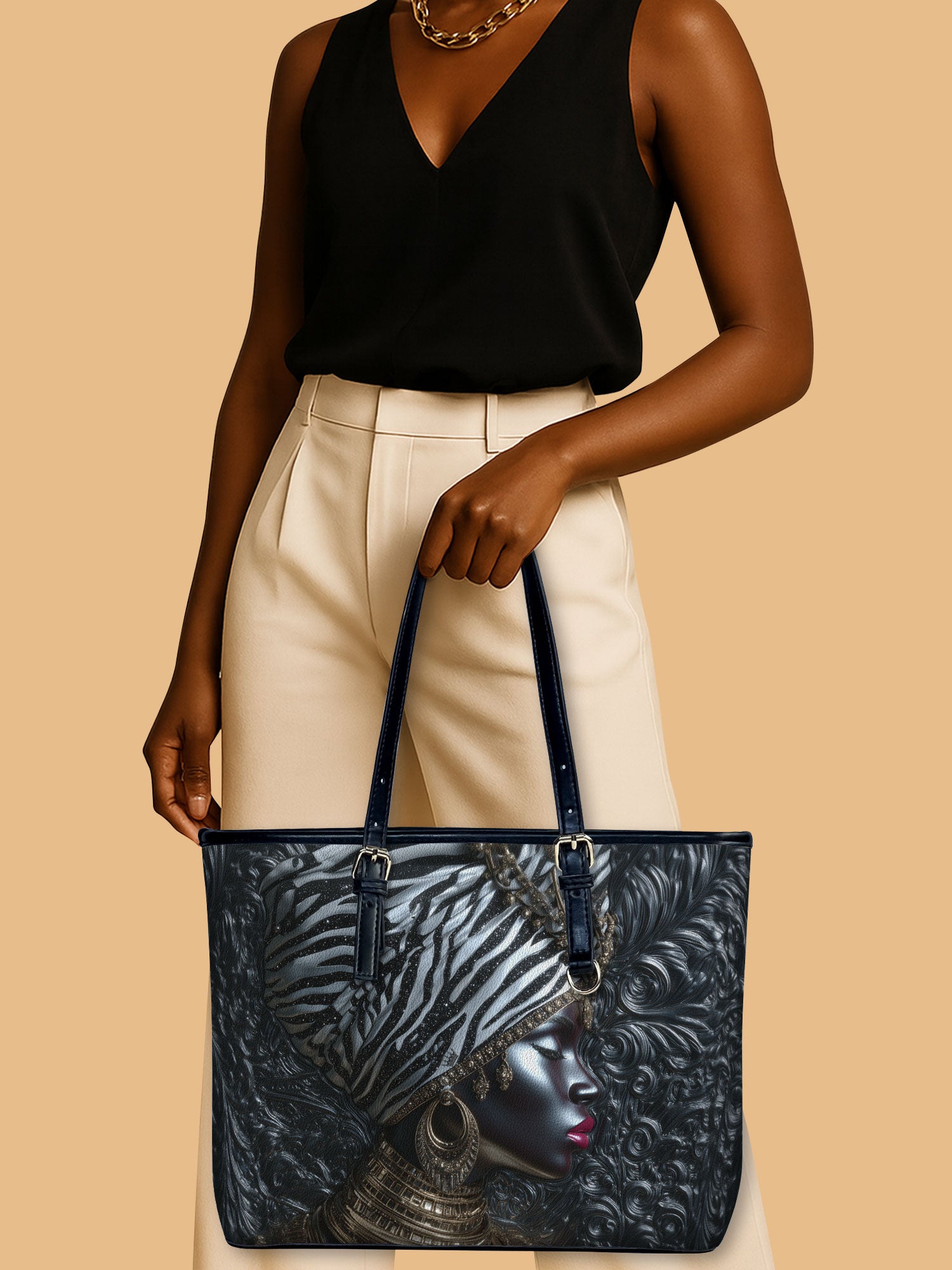 Afri Jewel Leather Bucket Bag QR0XD774