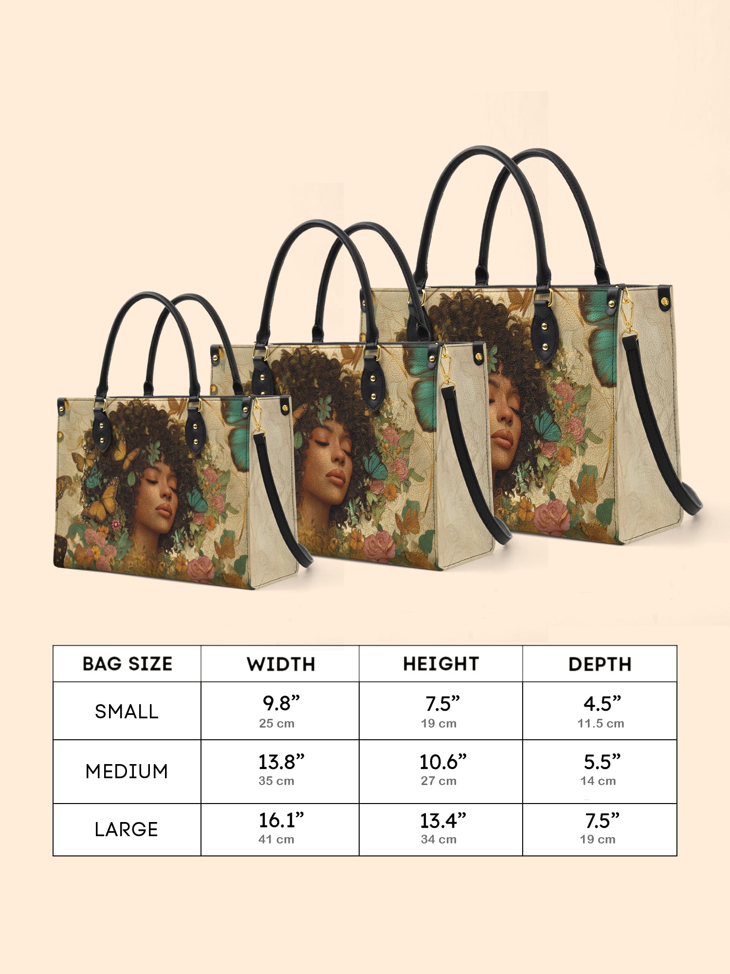 Floral Queen Premium Leather Handbag QR0HH108