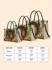 Floral Queen Premium Leather Handbag QR0HH108