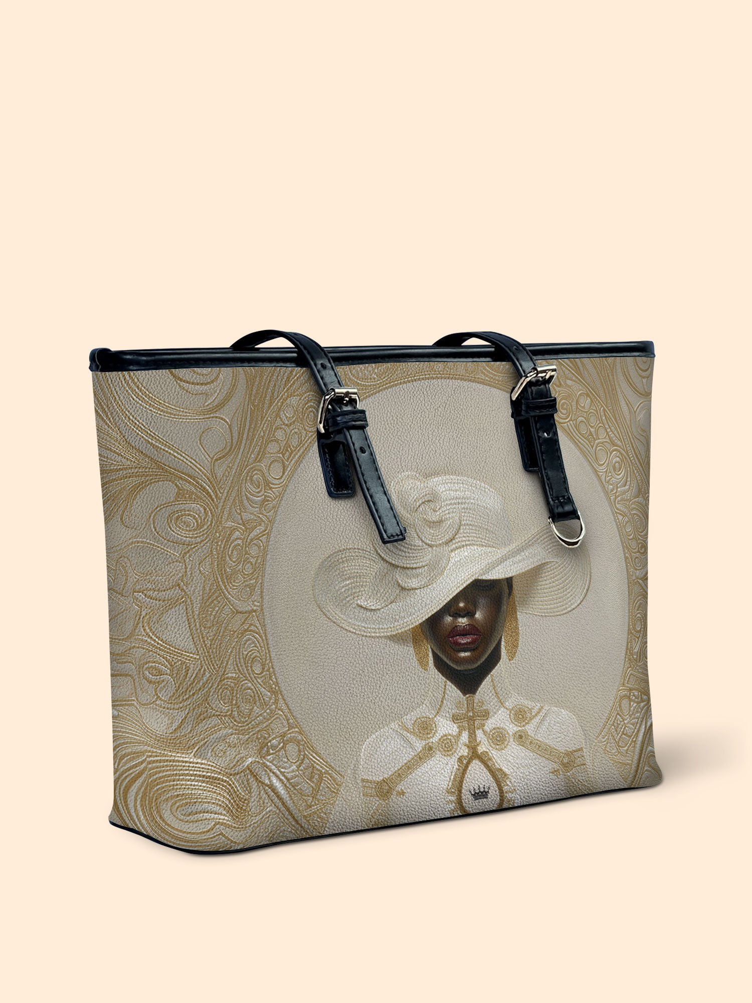 Heavenly Ivory Leather Bucket Bag QR0XD769