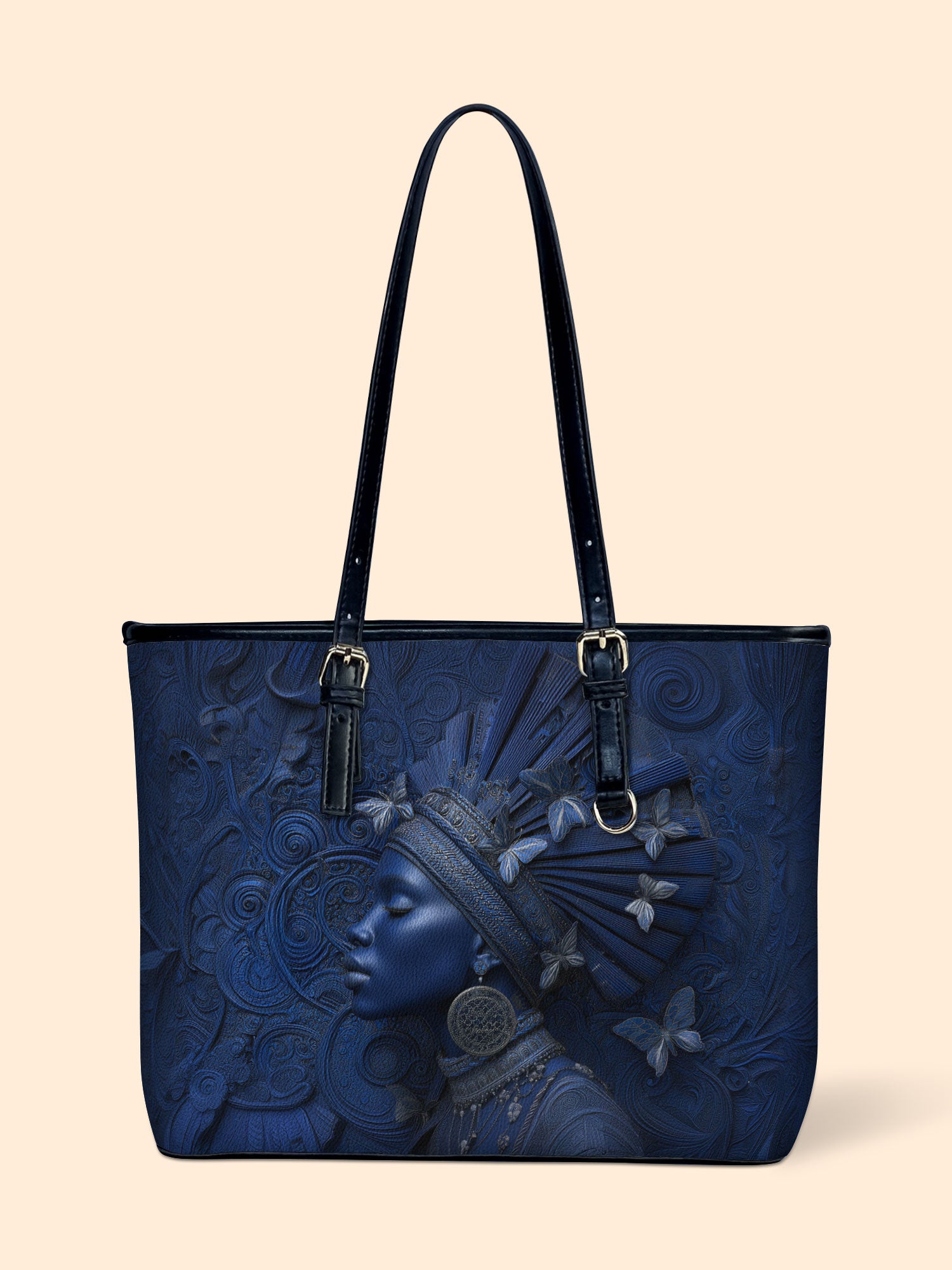 Crowned Soul Leather Bucket Bag QR0XD771