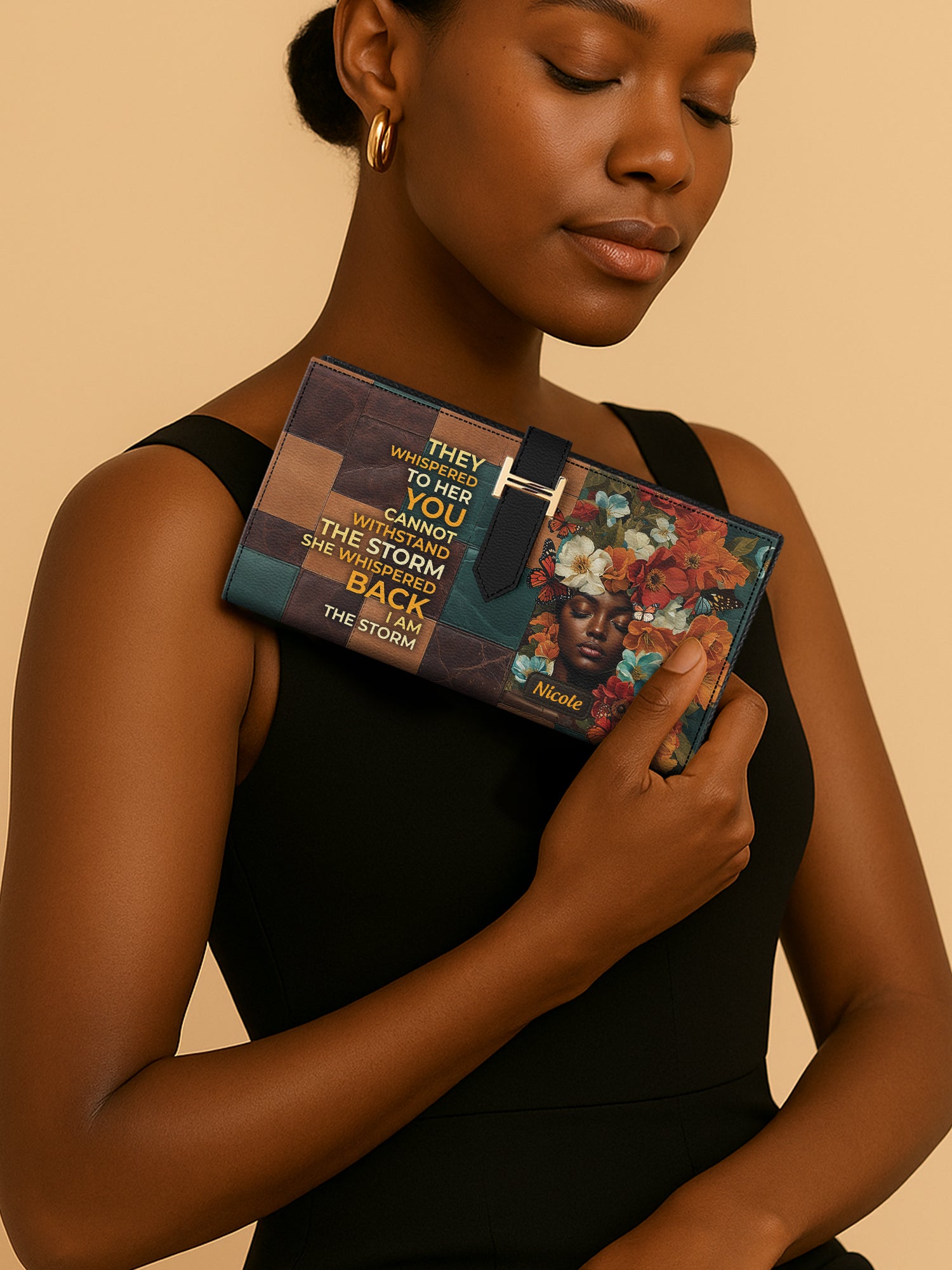 Storm Whisper Tab Closure Wallet