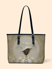 Heavenly Ivory Leather Bucket Bag QR0XD769