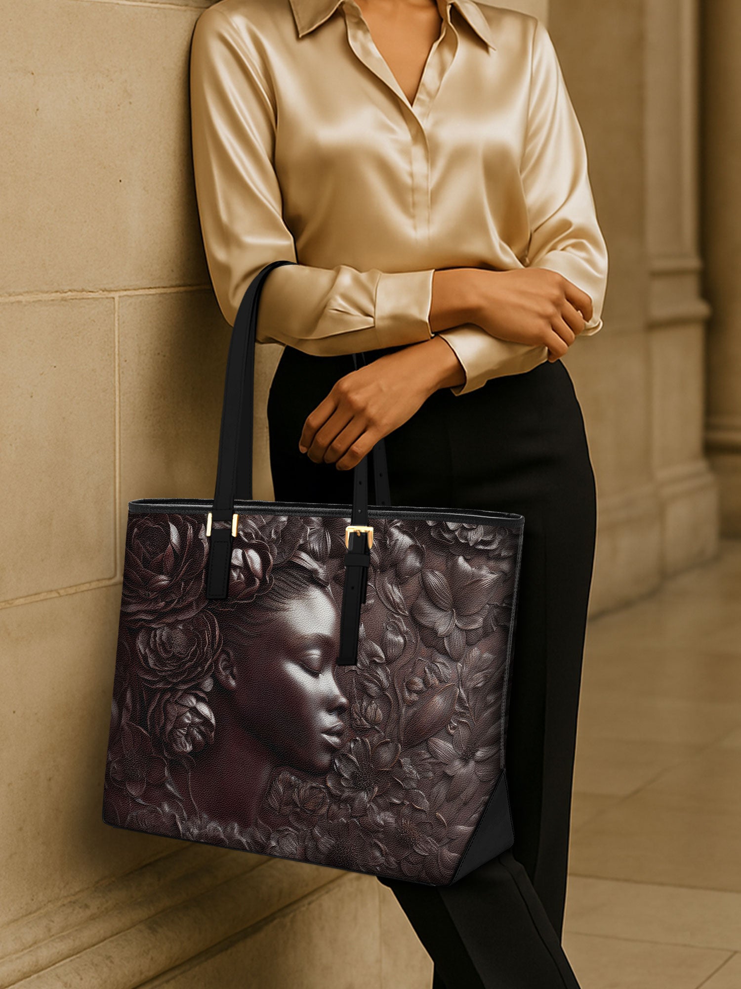 Florissant Grace Sleek Leather Tote QR0XD027