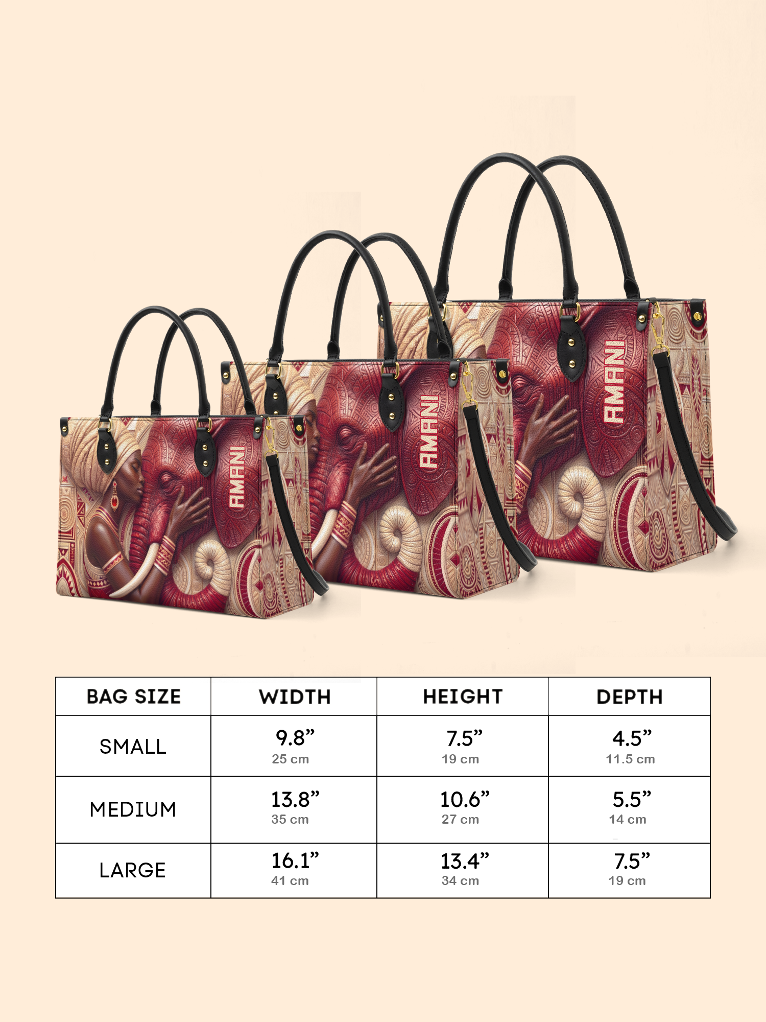 Walk in Strength Premium Leather Handbag