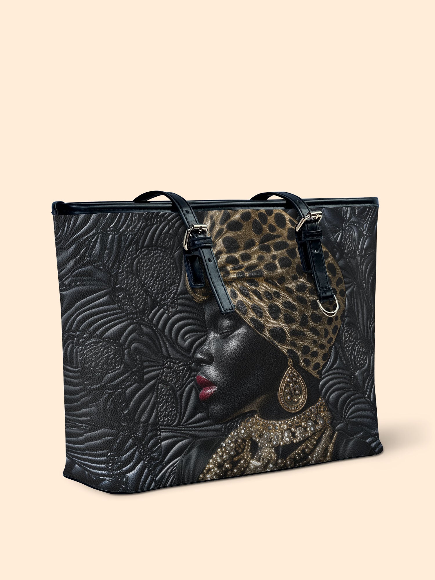 Regal Serenity Leather Bucket Bag QR0XD734