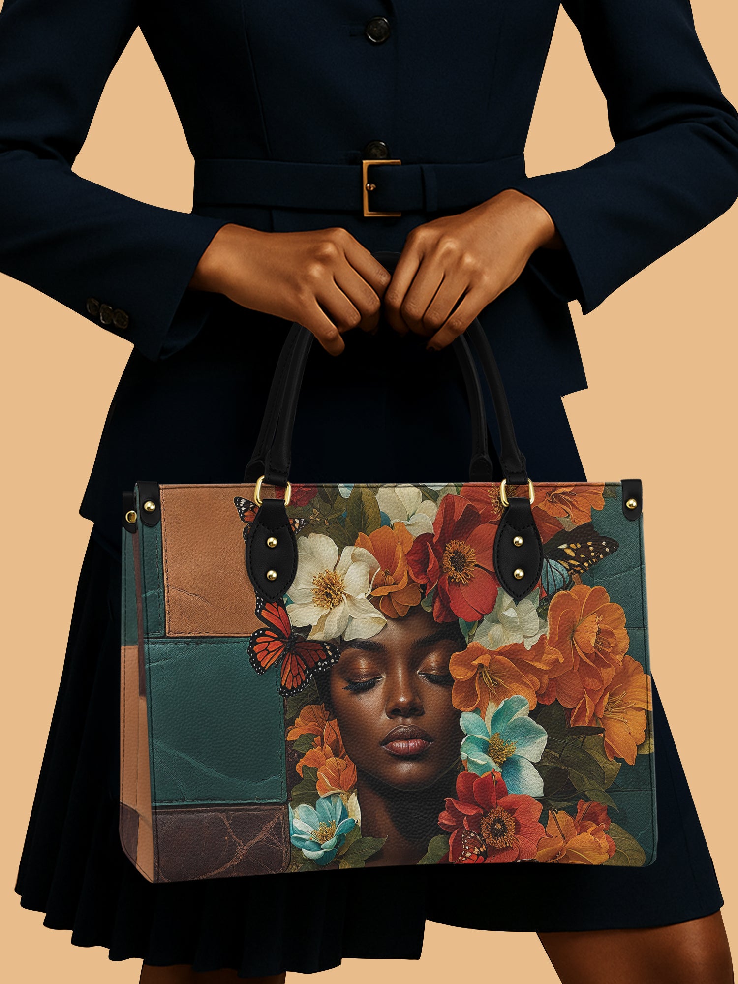 Storm Whisper Premium Leather Handbag QR0XD238