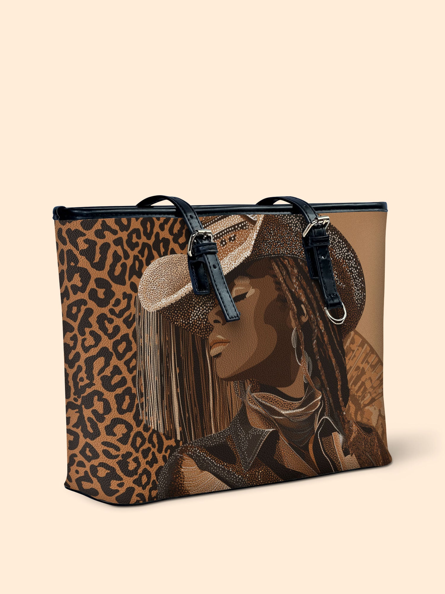 Mahogany Rider Leather Bucket Bag QR0TD502