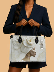 Luminous Bloom Premium Leather Handbag