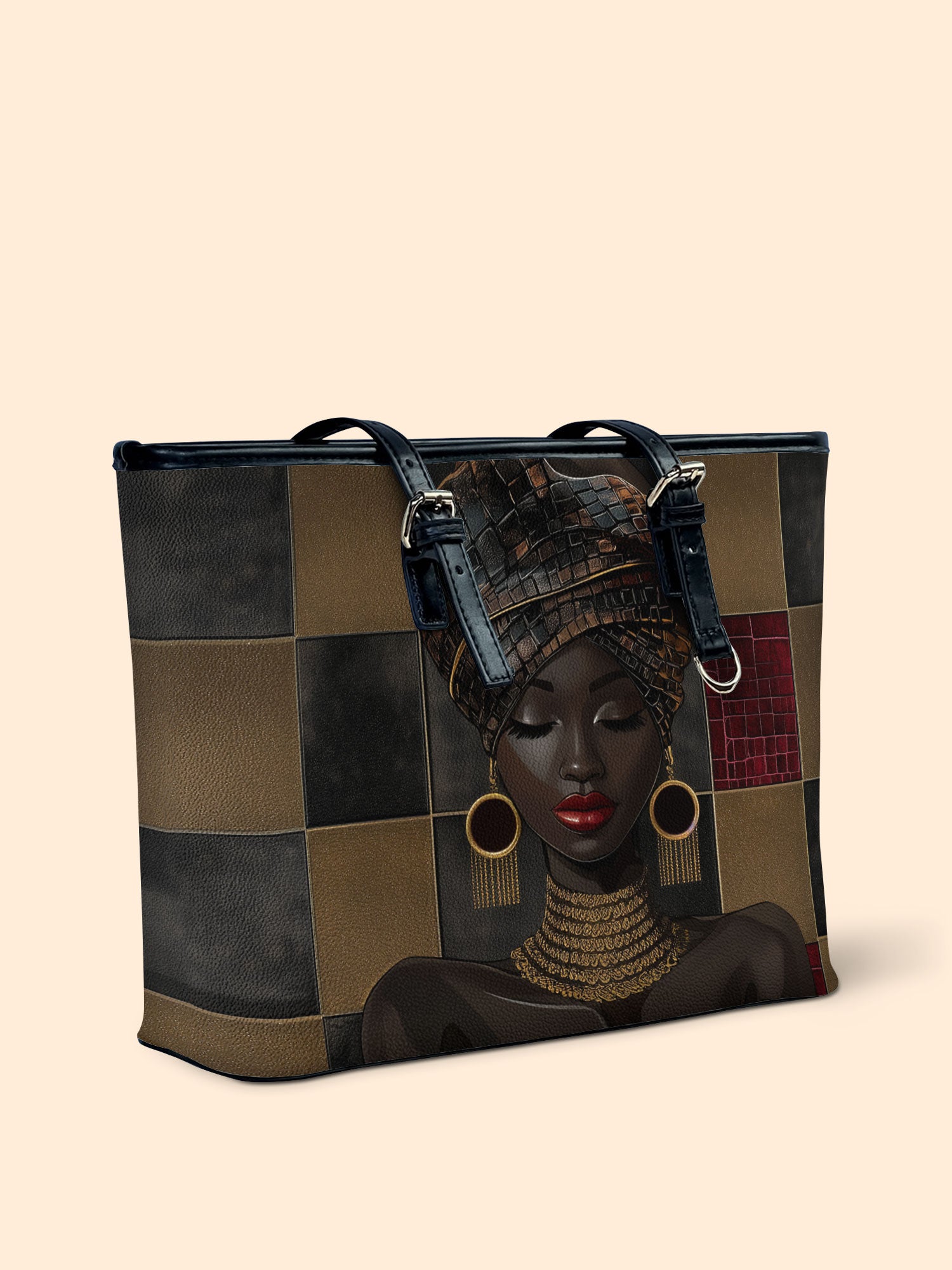 Golden Poise Leather Bucket Bag QR0XD779