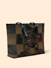 Golden Poise Leather Bucket Bag QR0XD779