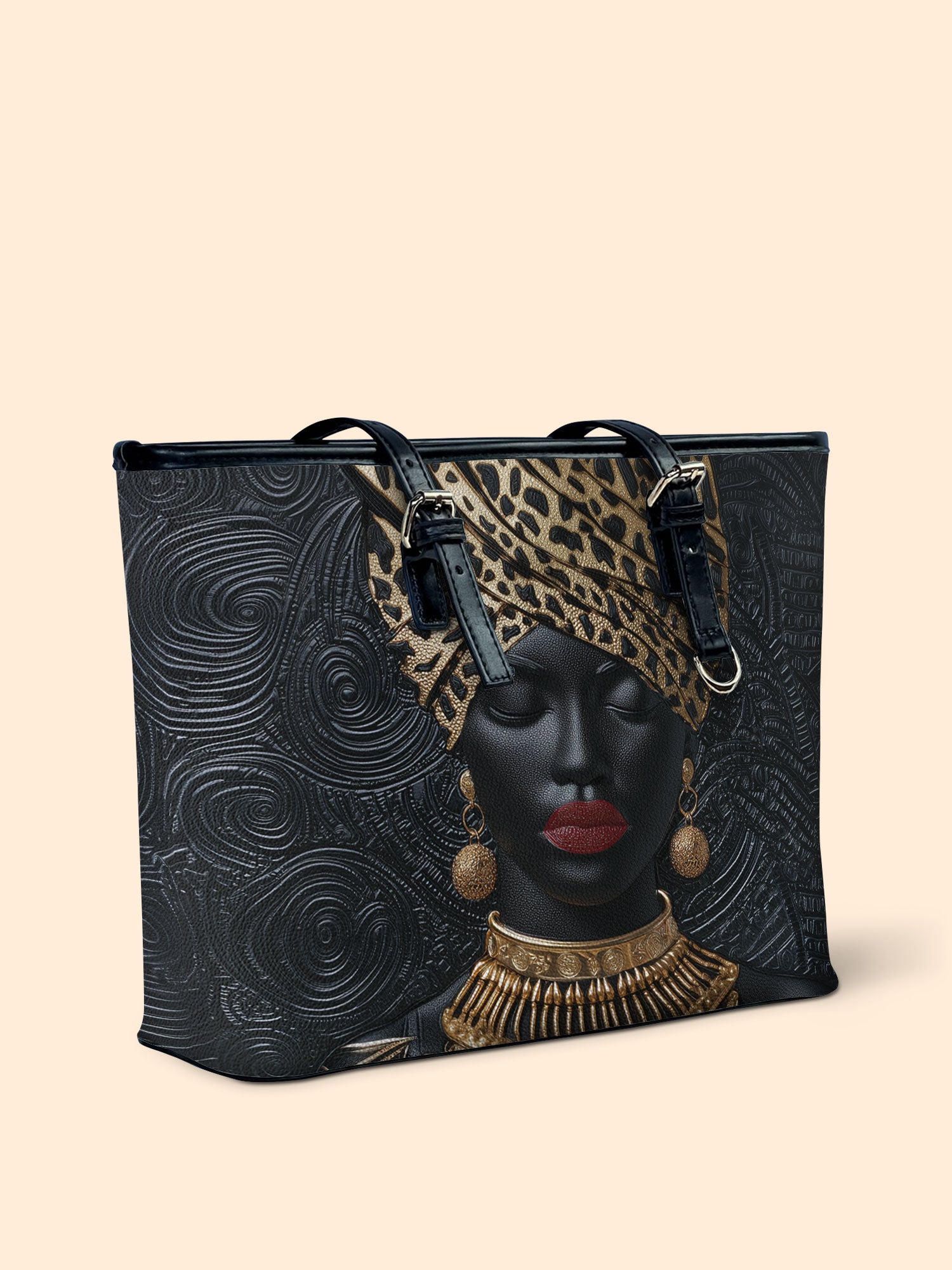 Golden Majesty Leather Bucket Bag QR0XD732