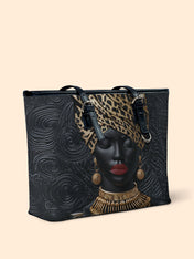 Golden Majesty Leather Bucket Bag QR0XD732