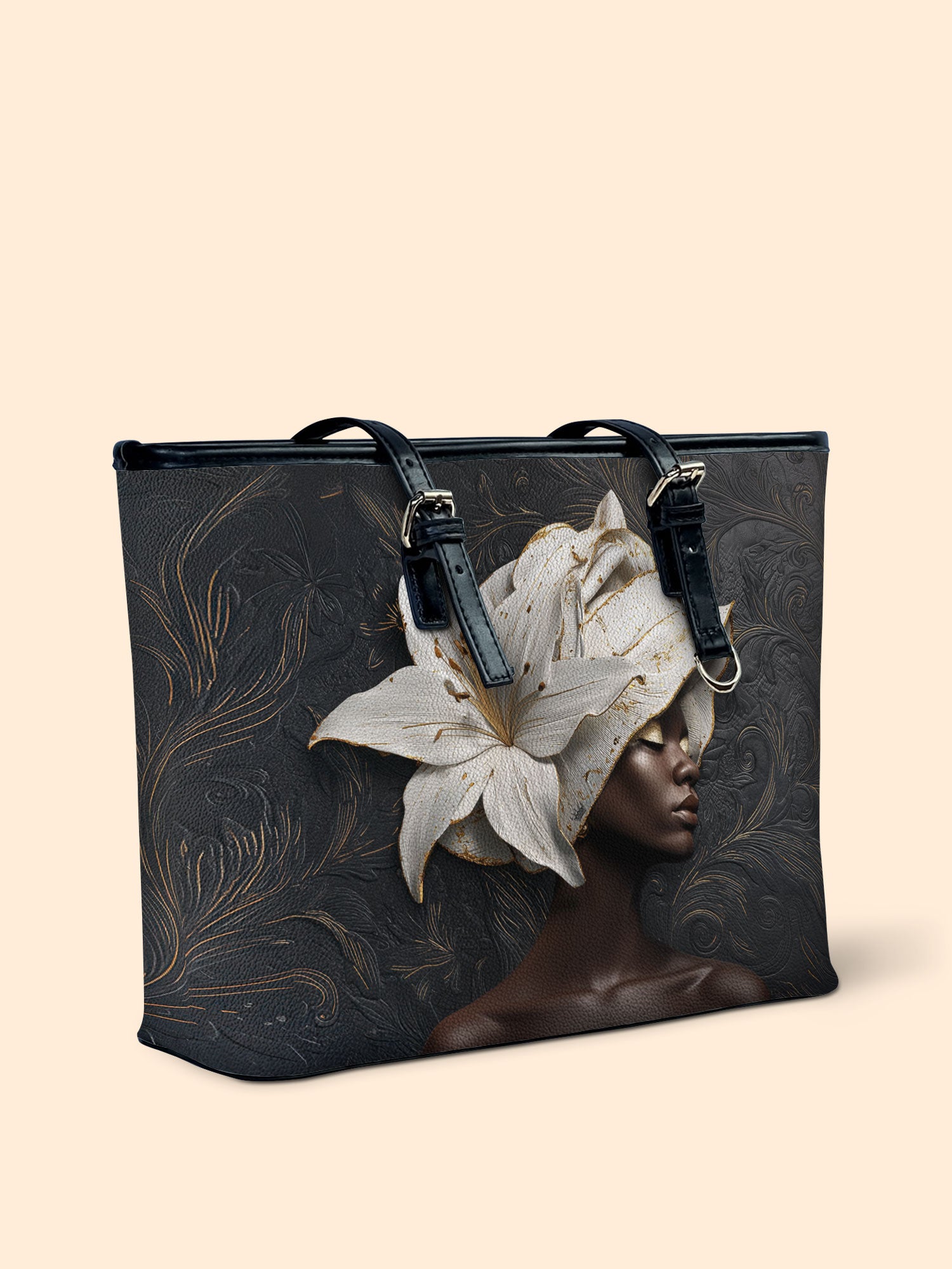 Lily Crown Leather Bucket Bag QR0TV194