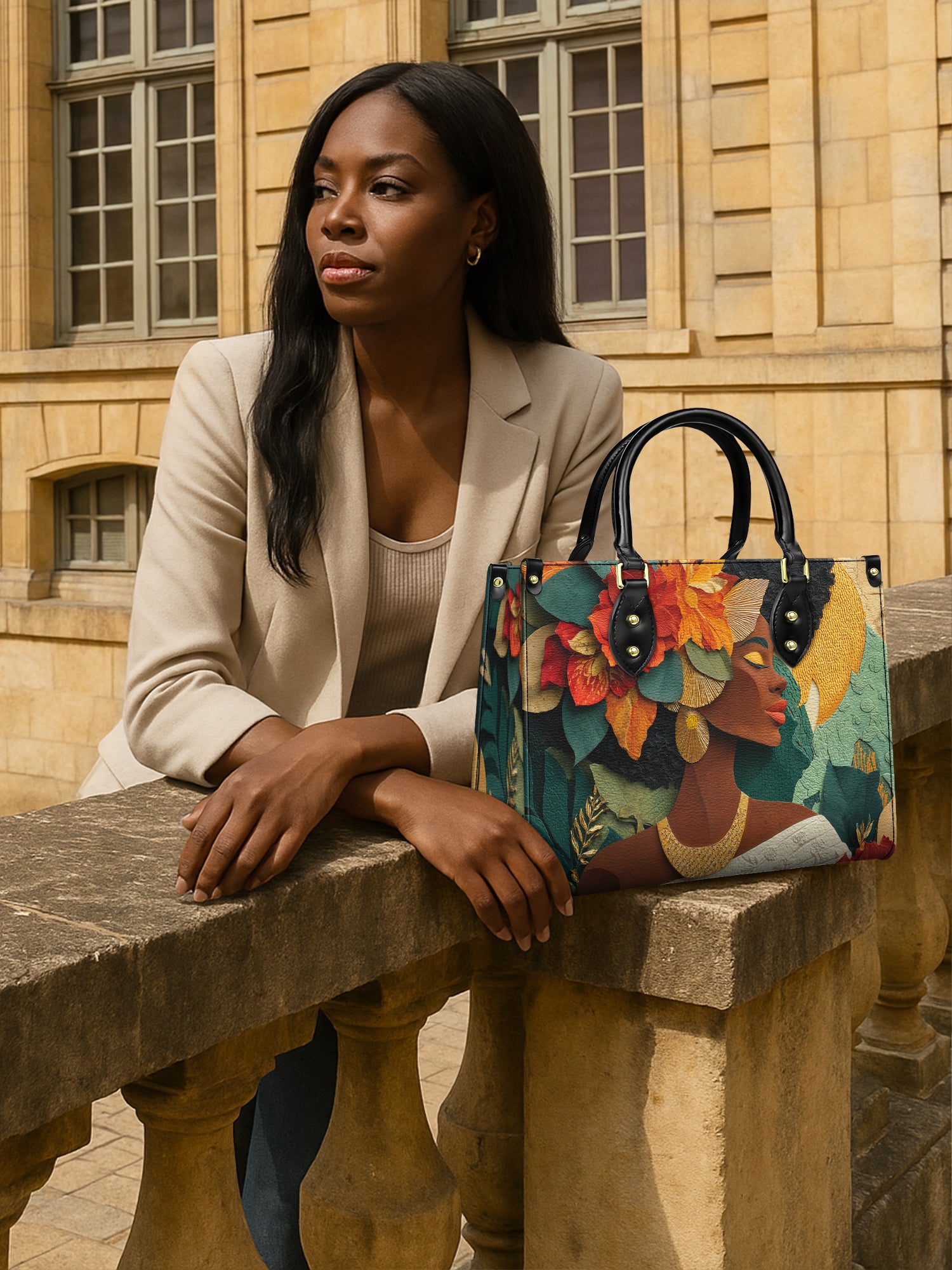 Tropical Empress Premium Leather Handbag QR0TV077