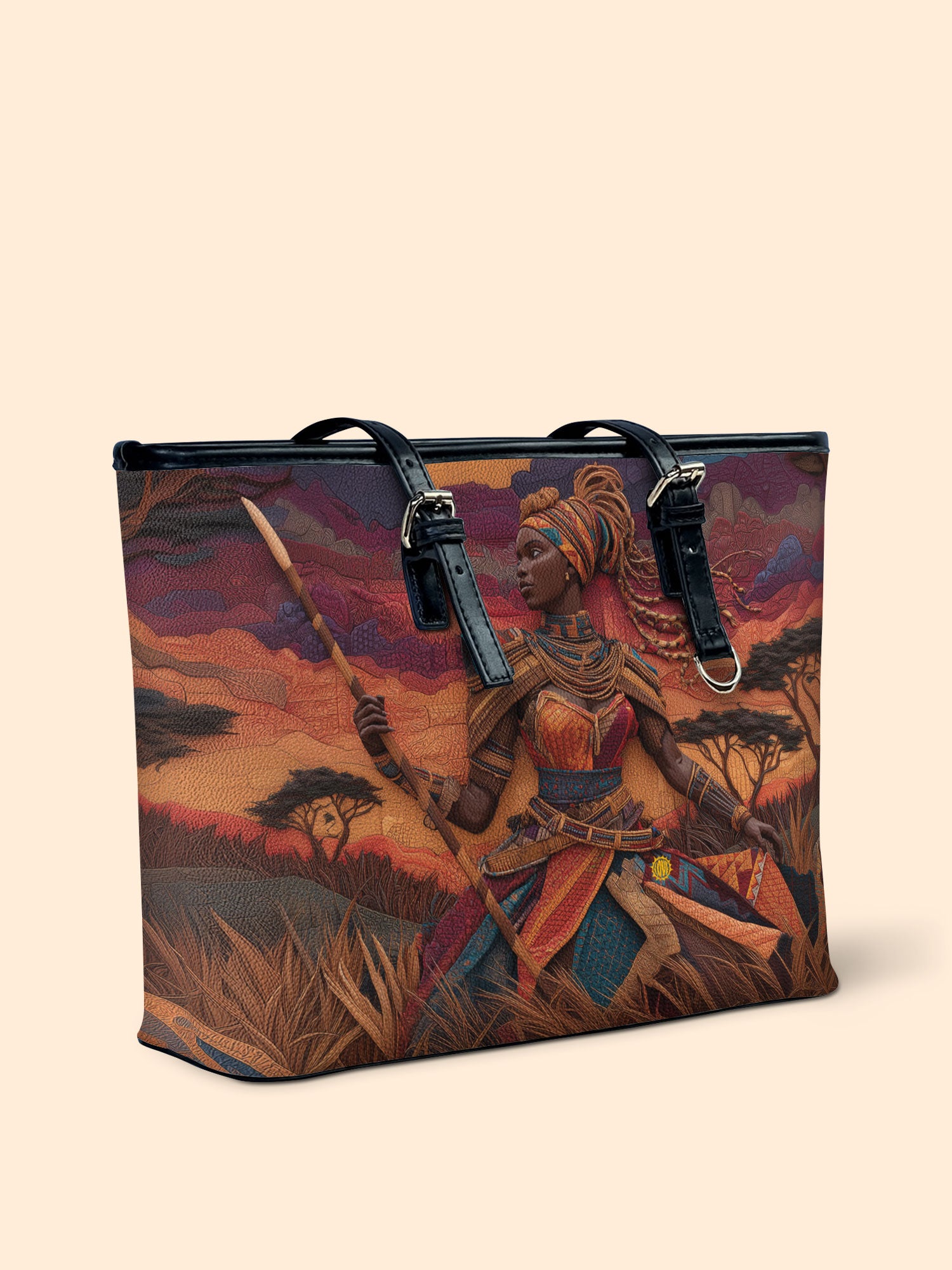 African Warrior Leather Bucket Bag QR0HH143