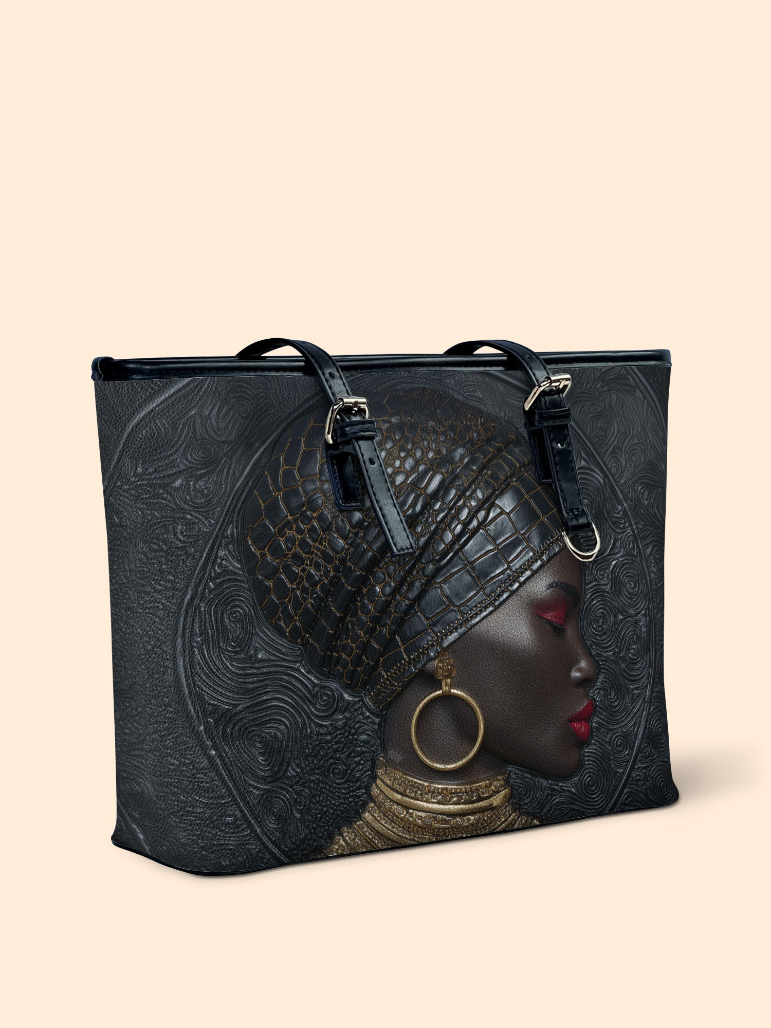 Artistry of Africa Leather Bucket Bag QR0XD777