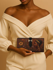 Blossoming Elegance Tab Closure Wallet