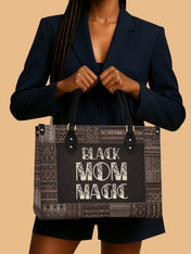 Black Mom Magic Premium Leather Handbag QR0HH205