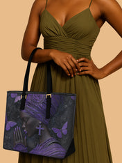 Godly Essence Sleek Leather Tote QR0TV238
