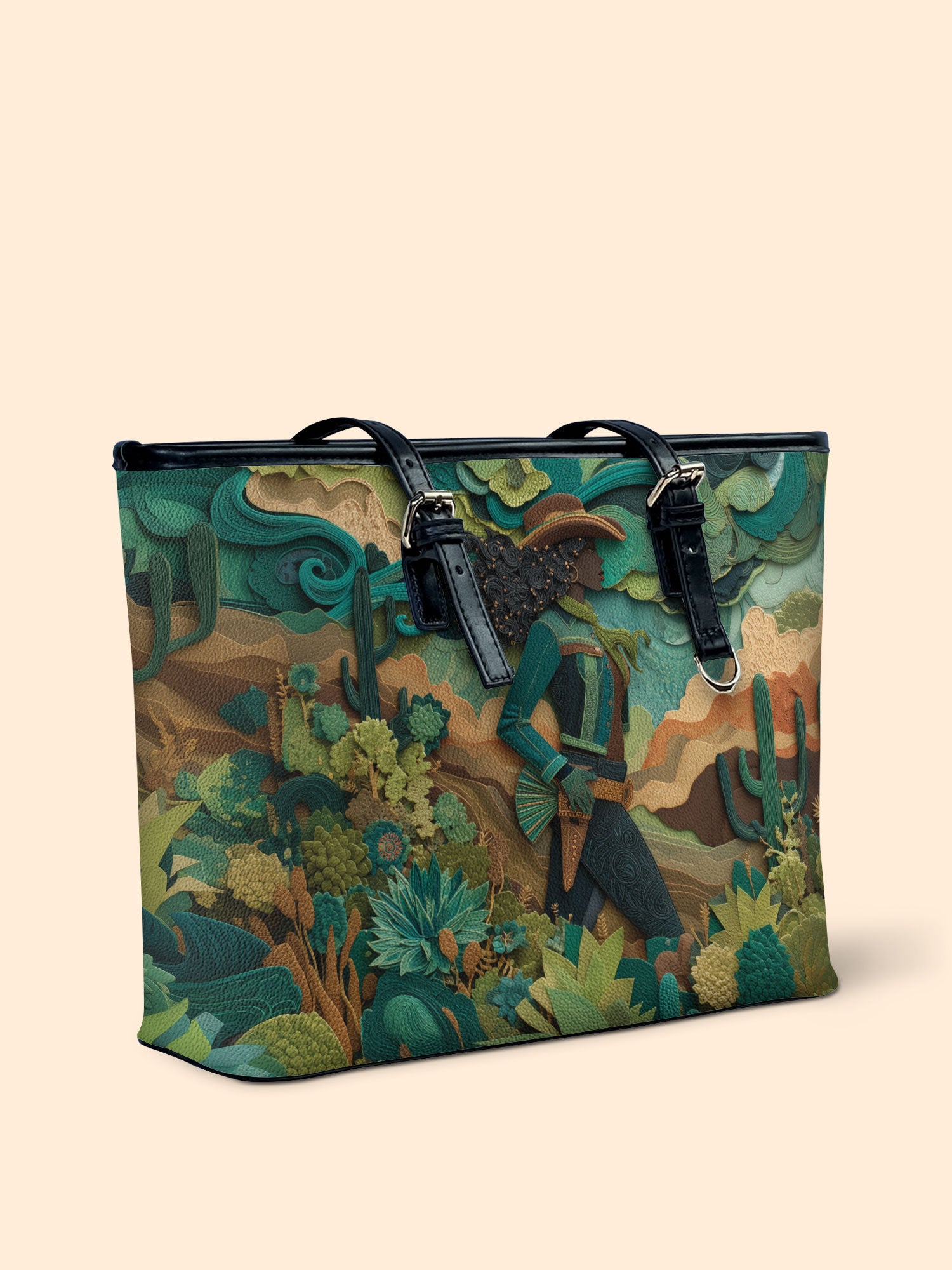 Cowgirl Vibes Leather Bucket Bag QR0TD455